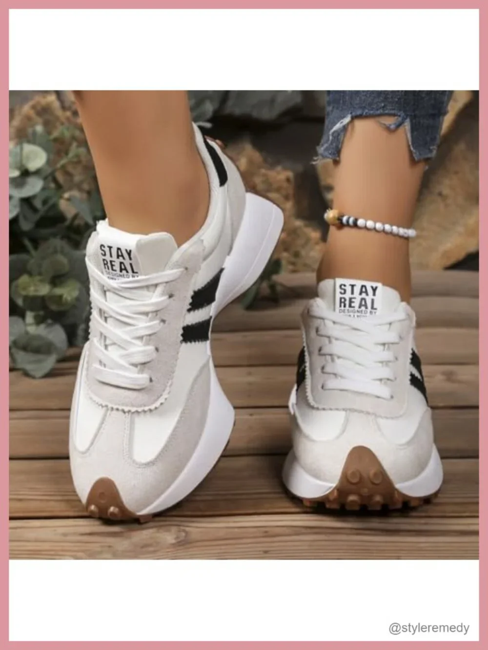 Thick Sole Fashion Sneakers Breathable Walking Shoes Casual Textile Upper